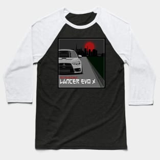 Mitsubishi Lancer EVO X Baseball T-Shirt